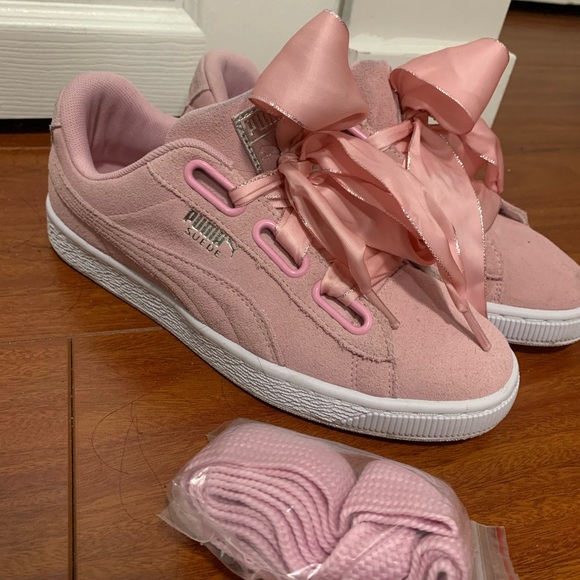 Puma pink suede sneakers - Picture 2 of 2